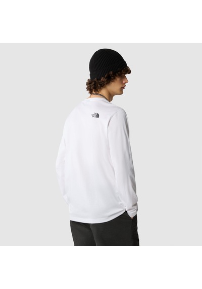 The North Face M L/s Simple Dome Tee Erkek Sweatshirt-28935 - Beyaz
