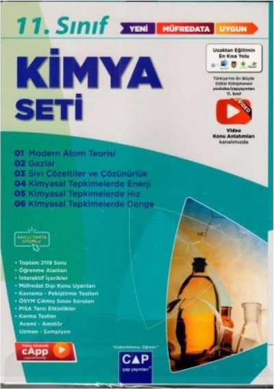 11.Sınıf Anadolu Lisesi Kimya Seti -  Çap Yayınları
