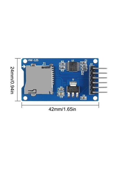 Tr 10 Adet Mini Tf Kart Adater Okuyucu Modülü 6pin Micro Sd Bellek Depolama Ayrılma Kartı Mikro Spı Arayüz Sürüc