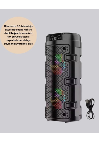 Uzun Pil Ömrü Sunan Kablosuz Bluetooth Hoparlör Mh-hs0773-2497