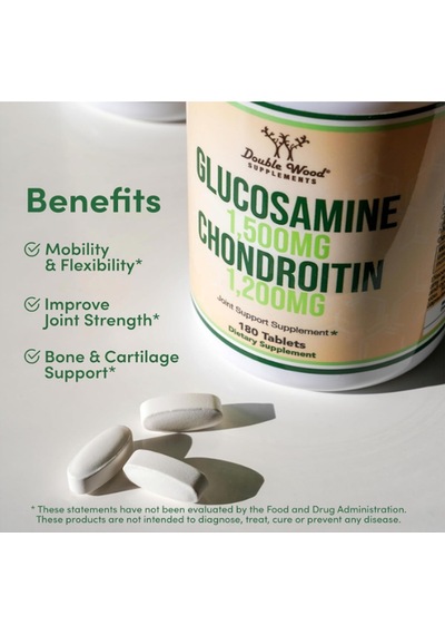 Double Wood Glucosamine Chondroitin Triple Strength 2700mg ...