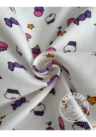 Alya Underwear Kız Çocuk Baskılı Ip Askılı Atlet Ve Slip Takımı Dondurma Baskılı