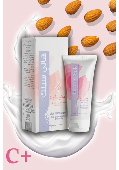 Beepharma Honeysilk Beyazlatıcı Krem Bal Özlü ve Badem Yağlı + C Vitamini Krem 50 ML