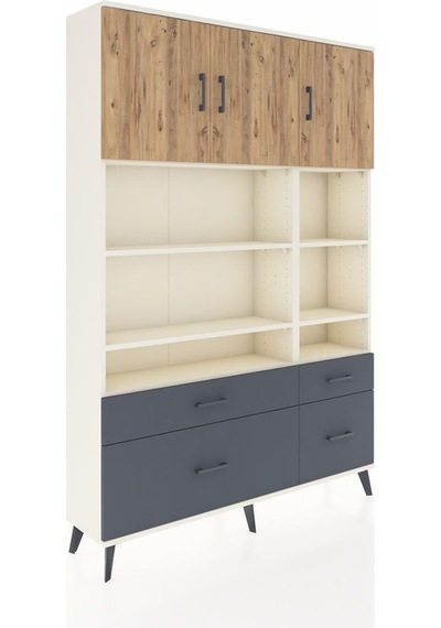 Arges Dolap 10 Raflı 4 Çekmeceli 3 Kapaklı 132x30x195 Aytaşı-çam/antrasit Atlas Çam/antrasıt Arges Dolap 10 Raflı 4 Çekmeceli 3 Kapaklı 132x30x195 Aytaşı-çam/antrasit Atlas Çam/antrasıt