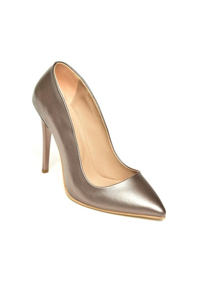 Fox Shoes Platin Kadın Topuklu Ayakkabı 8922151909 Platin