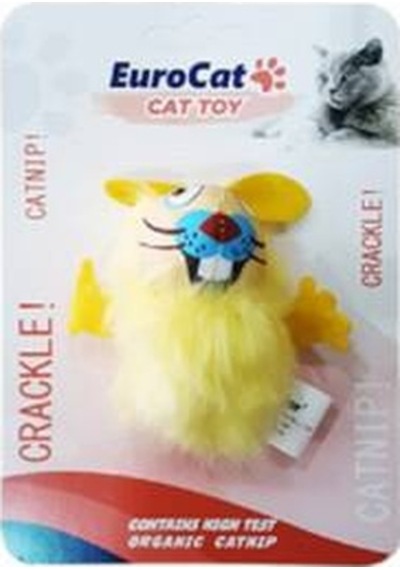 Sarı Fare Kedi Oyuncağı 7,5 Cm