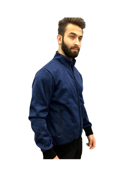 Erkek Lacivert Cepli Sweatshirt Siyah