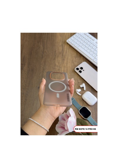 Redmi Note 14 Pro 5g Magsafe Uyumlu Mat Sert Klein Kılıf Turuncu