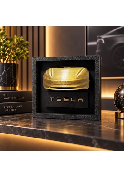 Tesla Temalı 3d Baskı Araba Figürlü Dekoratif Çerçeve Masaüstü Dekor Tsl-3d-blk-gld-01 Tesla Temalı 3d Baskı Araba Figürlü Dekoratif Çerçeve Masaüstü Dekor Tsl-3d-blk-gld-01