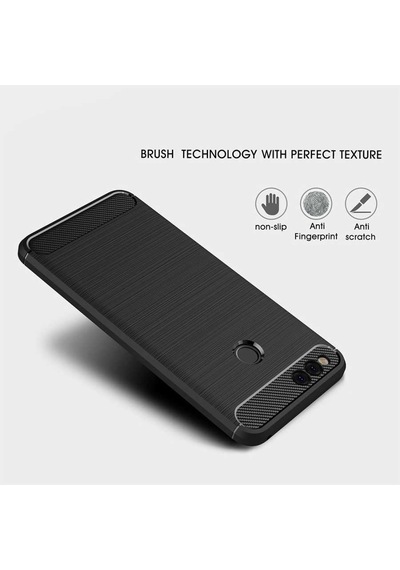 Huawei Honor 7x Kılıf Zore Room Silikon Kapak Gri
