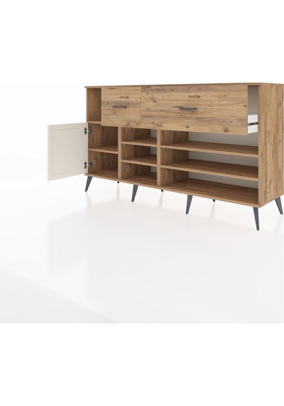 Hyperion Konsol 6 Raflı 2 Çekmeceli Tek Kapaklı 176x44x99 Çam-ay Çam-aytaşı/çam Hyperion Konsol 6 Raflı 2 Çekmeceli Tek Kapaklı 176x44x99 Çam-ay Çam-aytaşı/çam