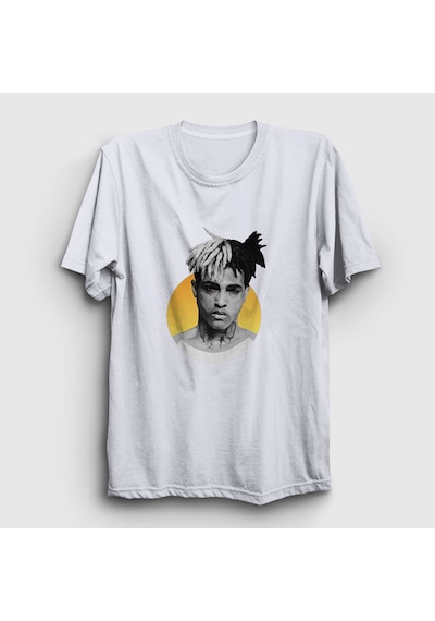 Presmono Unisex Sun Xxxtentacion T-shirt Beyaz