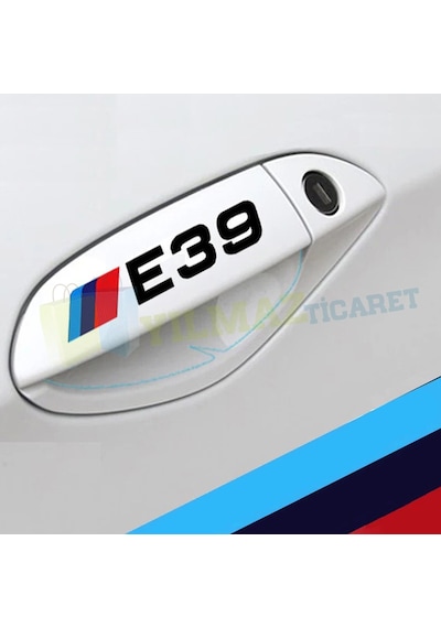 Bmw M Logo Kapı Kolu Oto Sticker E46 E90 E60 E39 E36 F30 F10 E70 10 X 1,7 Cm