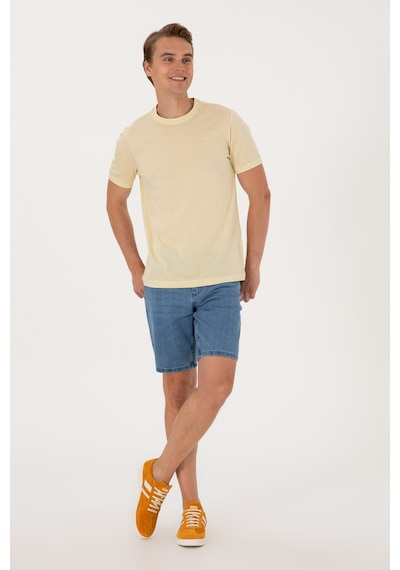 U.S. Polo Assn. Erkek Regular Fit Açık Haki Bisiklet Yaka Tişört 50300815-VR183 U.S. Polo Assn. Erkek Regular Fit Açık Haki Bisiklet Yaka Tişört 50300815-VR183