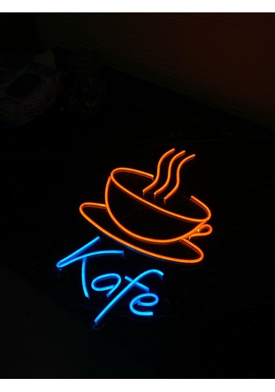 Kafe Fincan Neon Dekoratif Aydınlatma