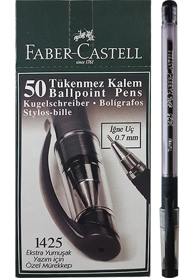 Faber Castell 1425 Igne Uc Tukenmez Sıyah 50Lı