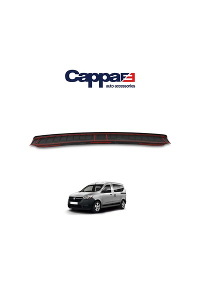 Cappafe Dacia Dokker Arka Tampon Eşiği Koruma Mat Siyah 2013-› N11.1777