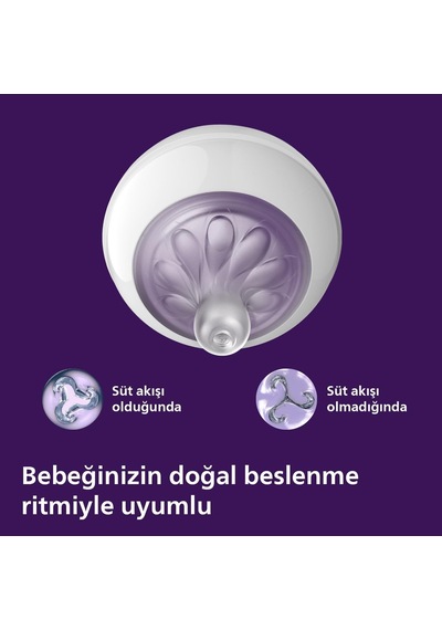 Philips Avent Doğal Tepkili Biberon, 260 Ml, 1 Ay+, Akıtmaz Emzik, Kolik Ve Gaz Önleyici, Bpa İçermez, Mavi, Scy903