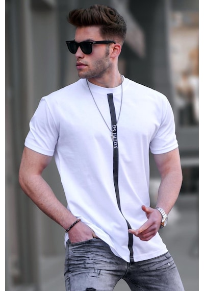 Madmext Madmext Baskılı Beyaz T-shirt 5378-beyaz Beyaz Madmext Madmext Baskılı Beyaz T-shirt 5378-beyaz Beyaz