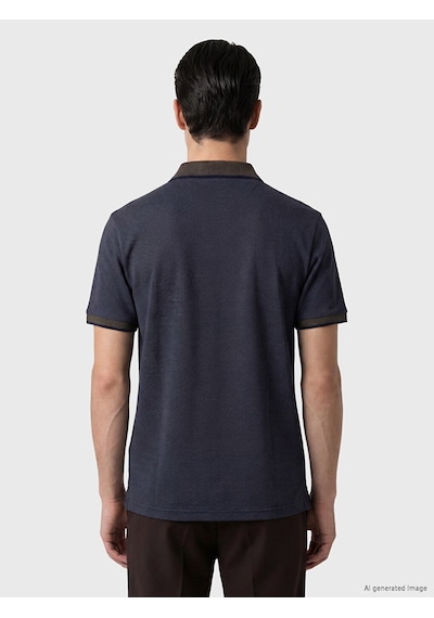 Lcwaıkıkı Classic Kahverengi Polo Yaka Erkek Dokulu Tişört
