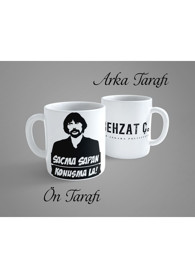Behzat Ç.7 Porselen Kupa Bardak Beyaz