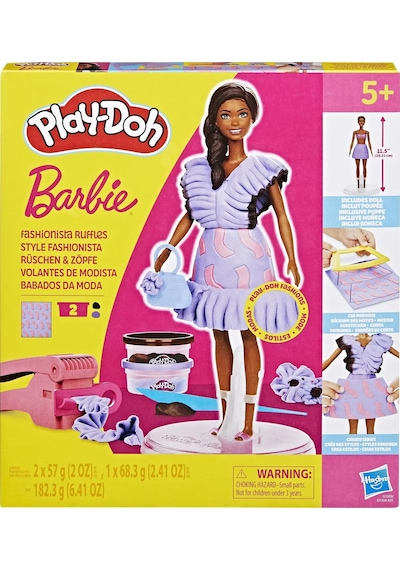 Play Doh Barbie Fashionista Fırfırlı Bebek Seti G1359 Nocolor-9963d4b3