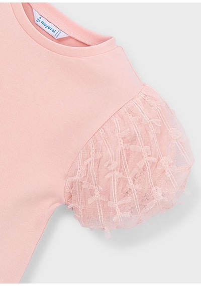 Mayoral Kız Çocuk Tül T-shirt Pembe - 03001