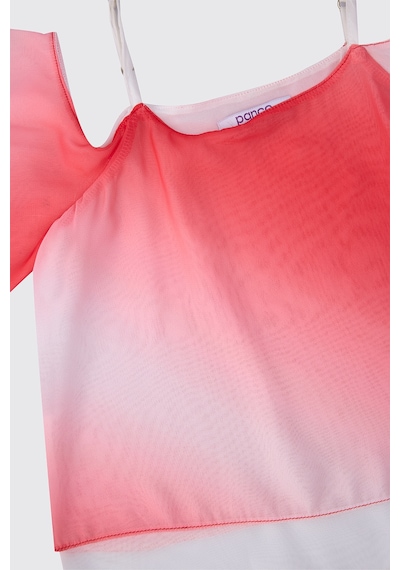 Panço Kız Çocuk Mercan Bluz 2611gk57039 Kırmızı