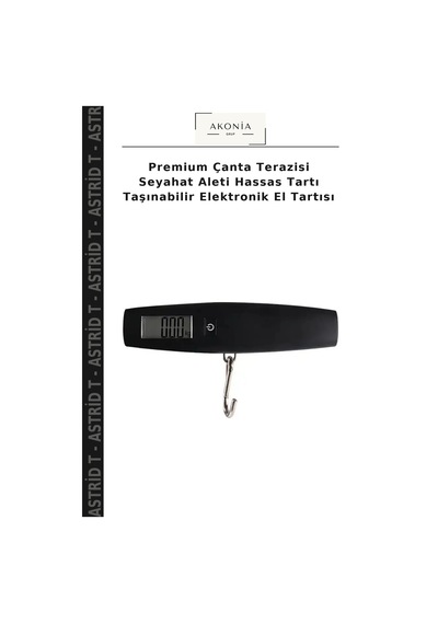 Premium Çanta Terazisi Seyahat Aleti Hassas Tartı Taşınabilir Elektronik El Tartısı