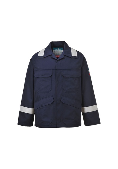 Portwest Fr25 - Bizflame Plus Ceket Yanmaz Alev Almaz Lacivert