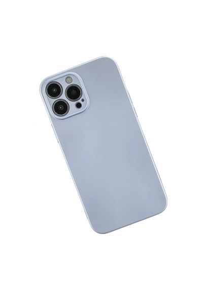 Newface Apple İphone 13 Pro Max Kılıf Nano İçi Kadife Silikon - Sky Blue Açık Mavi