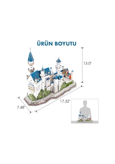 National Geographic 121 Parça 3d Puzzle Neuschwanstein Kalesi.