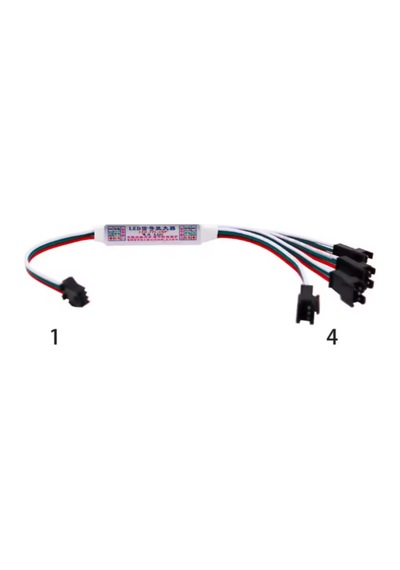 Pixel Led Çoklayıcı 4 Çıkışlı Ws2811- Ws2812b