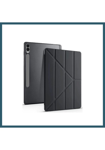 Bezos Samsung Galaxy X510 Tab S9 Fe 11 Kılıf Kalemlikli Mars Tablet Kılıfı - Siyah Ob
