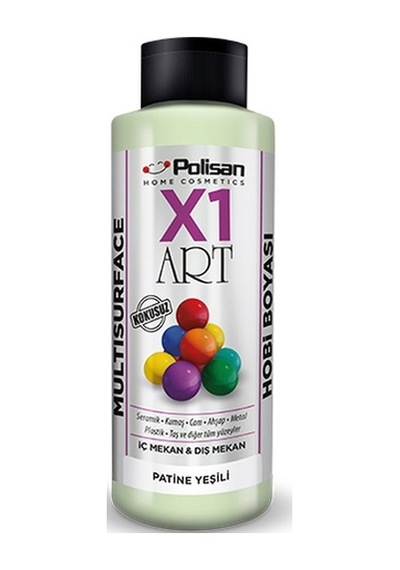Polisan X1 Art Multisurface Hobi Boyası Patine Yeşili 120 ml