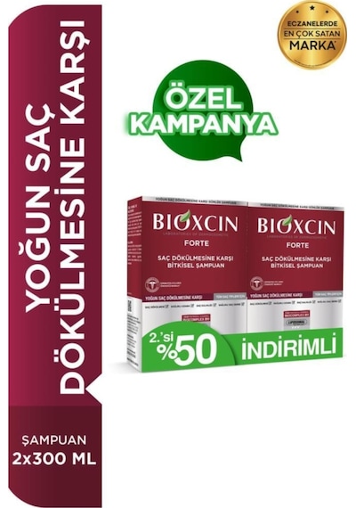 Saç Dökülmesine Karşı 2'li Şampuan 300 Ml