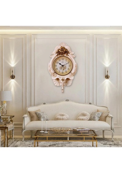 Duvar Saati Fil Temalı Büyük Polyester Saat Ack No.1 48 X 84 Cm çok Renkli