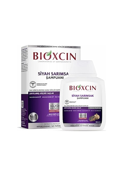 Bioxcin Siyah Sarımsak Saç Dökülmesine Karşı Bitkisel Şampuan 1 X 300 Ml