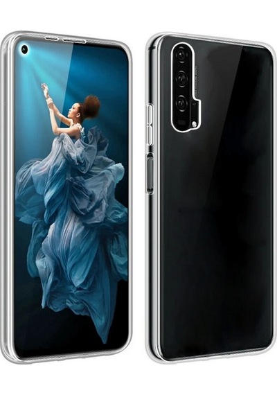 Adige Huawei Nova 5t Uyumlu Kılıf Ön Arka 360 Koruma Arka Sert Mika Ön Silikon Şeffaf
