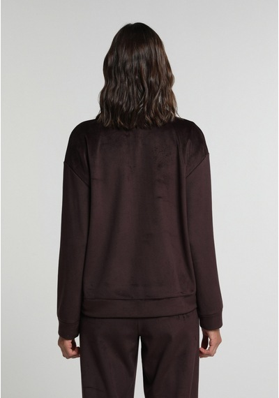 Colin's Colins Regular Fit Fermuarlı Düz Kadın Mor Sweatshirt Cl1082972 Q1.v2 Dpl Dark Plum