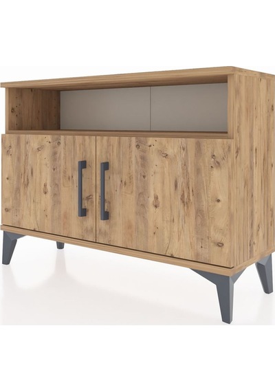 Arges Şifonyer 2 Raflı 2 Kapaklı 88x30x64 Çam-çam Çam