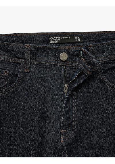 Koton Normal Bel Pamuklu Straight Fit Jean Pantolon - Mark Jean Raw 7wam40078nd 63x Koton Normal Bel Pamuklu Straight Fit Jean Pantolon - Mark Jean Raw 7wam40078nd 63x