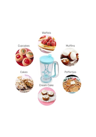 Pancake Machine Mikser Krep Makinesi Hamur Dağıtıcı Mekanizmalı