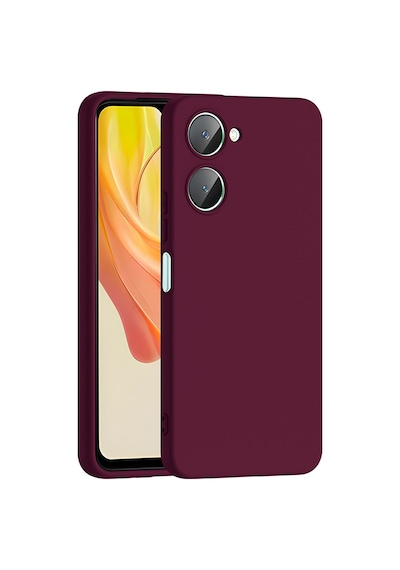 Vivo Y18 Kılıf Yumuşak Silikon Kamera Korumalı Lansman Celikaksesuar Koyu Mor