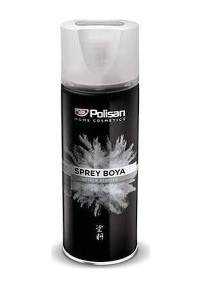 Polisan Akrilik Sprey Boya Metalik Gri