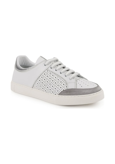 Libero Lz5883 Delikli Antik Deri Ve Süet Detaylı Kalın Hafif Eva Taban Kadın Sneaker Beyaz Libero Lz5883 Delikli Antik Deri Ve Süet Detaylı Kalın Hafif Eva Taban Kadın Sneaker Beyaz