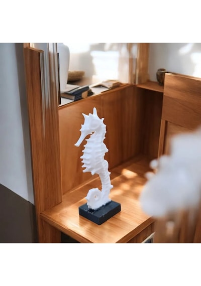 Dekoratif 3d Baskı Denizatı Heykeli - Boyut: 20 Cm