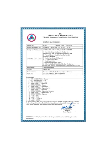 Superfloc Çökeltici 20 Kg Hızlı Çöktürücü