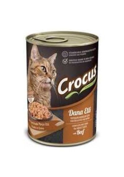 Crocus Yetişkin Kedi Dana Etli Yaş Mama 400gr