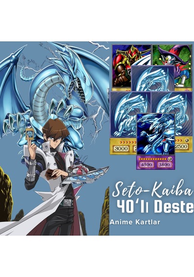 Yu-gi-oh Seto Kaiba 40'lı Anime Deste
